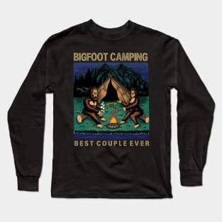 Bigfoot camping Long Sleeve T-Shirt